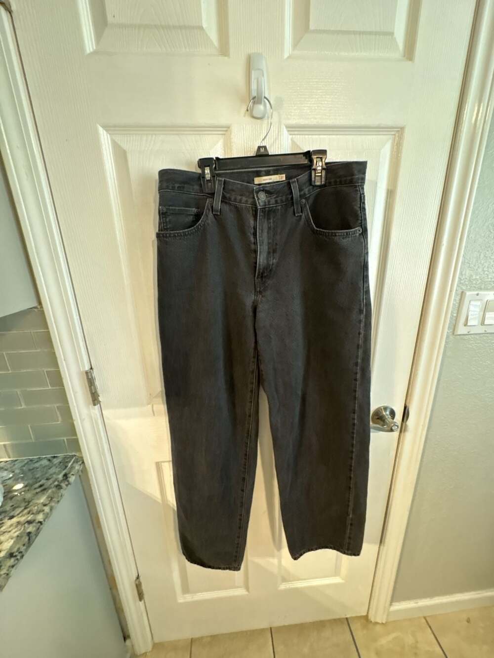 Levi's Baggy Dad Size 27 Black Wash Denim Jeans